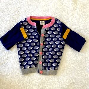 Mini boden hedgehog cardigan